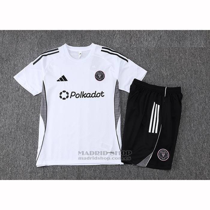 Chandal del Inter Miami Manga Corta 2025-2026 Blanco - Pantalon Corto